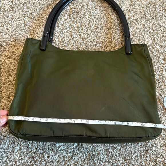 Prada Milano Shoulder Handbag Nylon Rolled Handles - Picture 11 of 13
